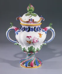 Pot-pourri Vase, fremstillet i Strasbourg, ca.1754-60 (keramik)